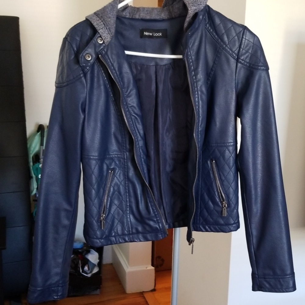 Faux leather jacket